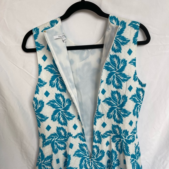 NWOT 🆕 DIANE VON FURSTENBERG Blue Floral Print Dress - Picture 4 of 7